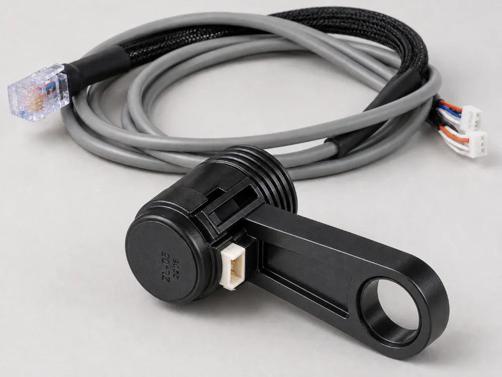 QCC Wiring Harness + Optical Encoders — large hole